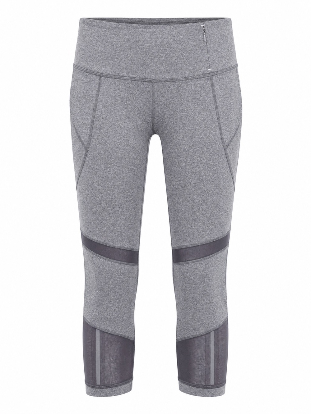 Calia By Carrie Underwood XS Capri Leggings Cadet Heather Gray With Mesh Inserts